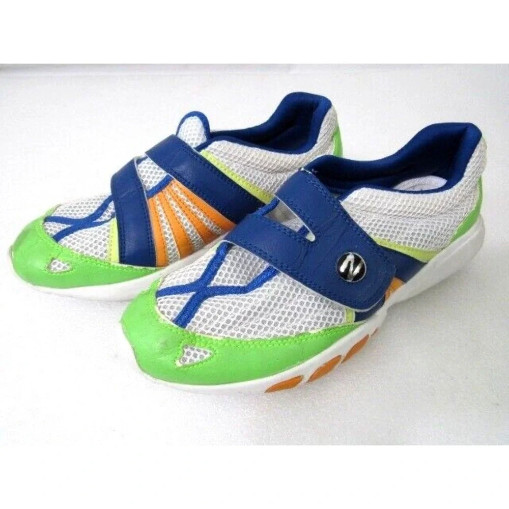 Zeko Drainable Unisex Fish Boating Lime Green Blue Water Shoes M Sz 8 W Size 9.5